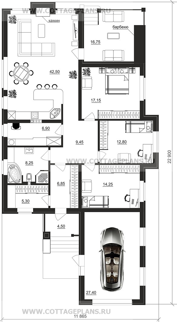 Поэтажные планы проект дома 700-25 общ. площадь 150,35 м2