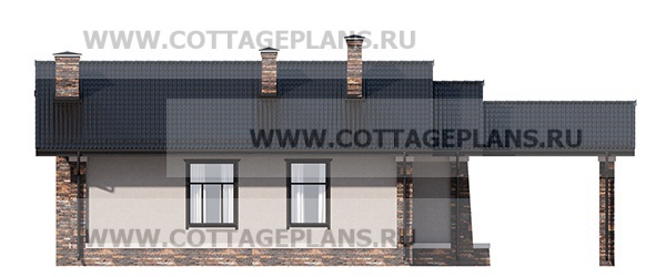 Фасады проект дома 700-42 общ. площадь 66,80 м2