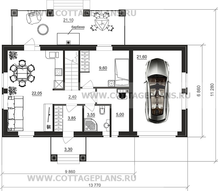 Поэтажные планы проект дома 75-86 общ. площадь 117,00 м2