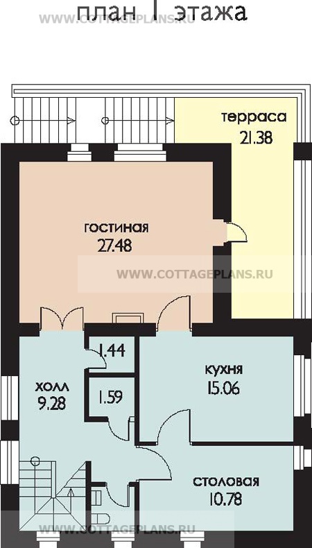 Поэтажные планы проект дома 52-78 общ. площадь 247.00м2