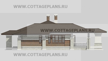 Фасады проект дома 08-02 общ. площадь 426,20 м2