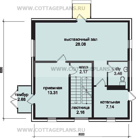 Поэтажные планы проект дома 79-27 общ. площадь 237,54 м2