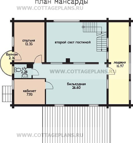 Поэтажные планы проект дома 19-24 общ. площадь 175.19 м2