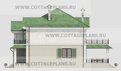 Фасады проект дома 20-55 общ. площадь 324,00 м2