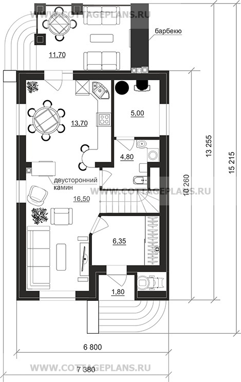 Поэтажные планы проект дома 204-79 общ. площадь 92,85 м2