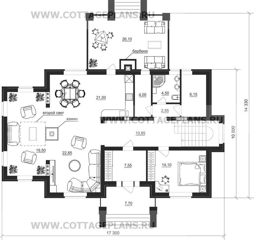 Поэтажные планы проект дома 93-69 общ. площадь 350,40 м2