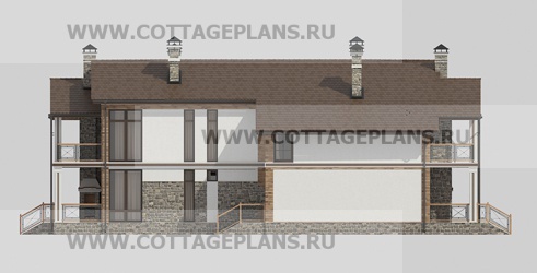 Фасады проект дома 18-04 общ. площадь 334,85 м2