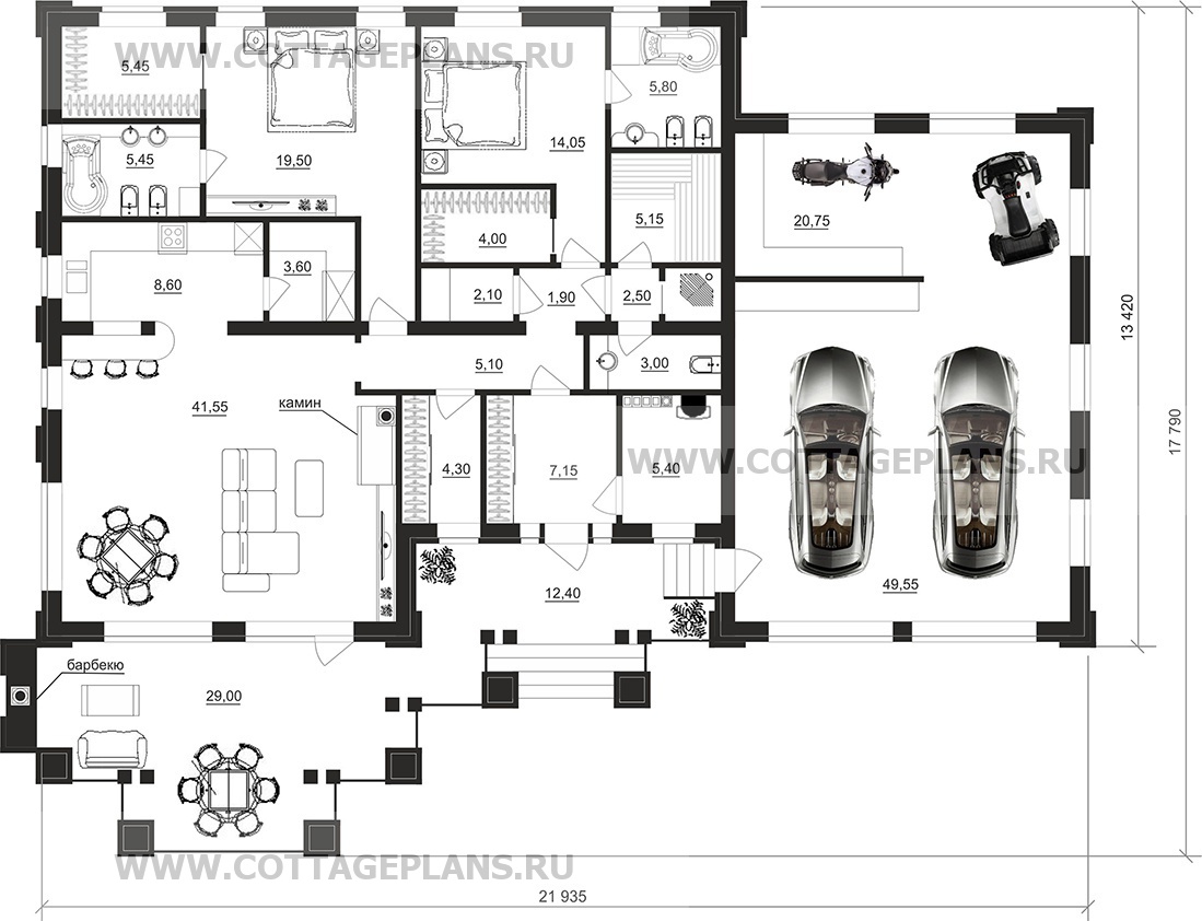 Поэтажные планы проект дома 27-84 общ. площадь 214,75 м2