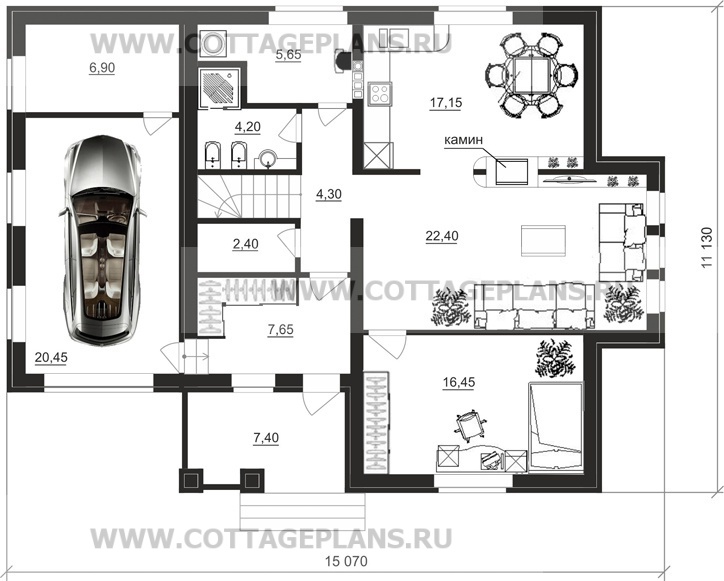 Поэтажные планы проект дома 88-38 общ. площадь 173,30 м2