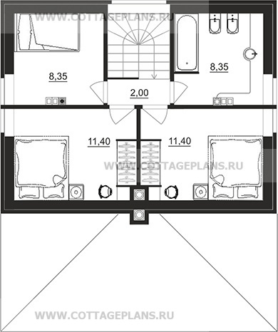Поэтажные планы проект дома 71-20 общ. площадь 141,90 м2
