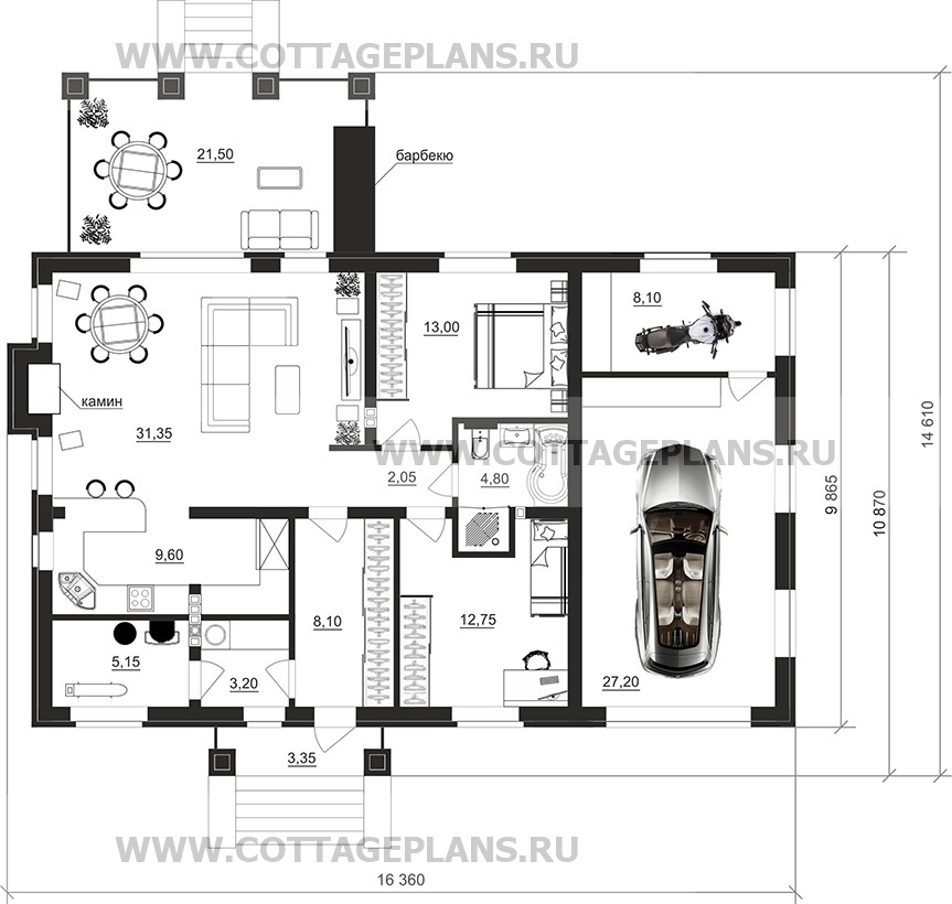 Поэтажные планы проект дома 902-15 общ. площадь 126,20 м2