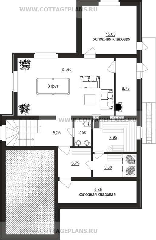 Поэтажные планы проект дома 24-55 общ. площадь 260,85 м2