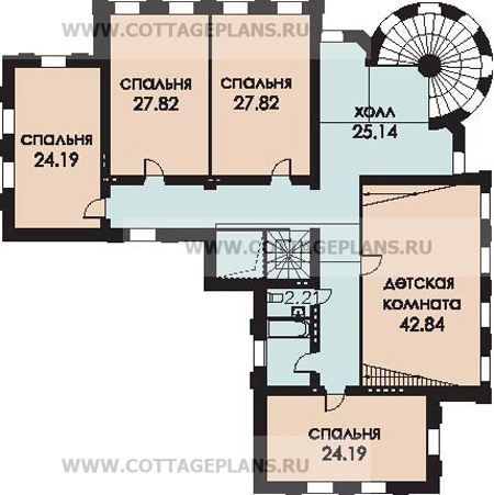 Поэтажные планы проект дома 59-76 общ. площадь 1000 м2