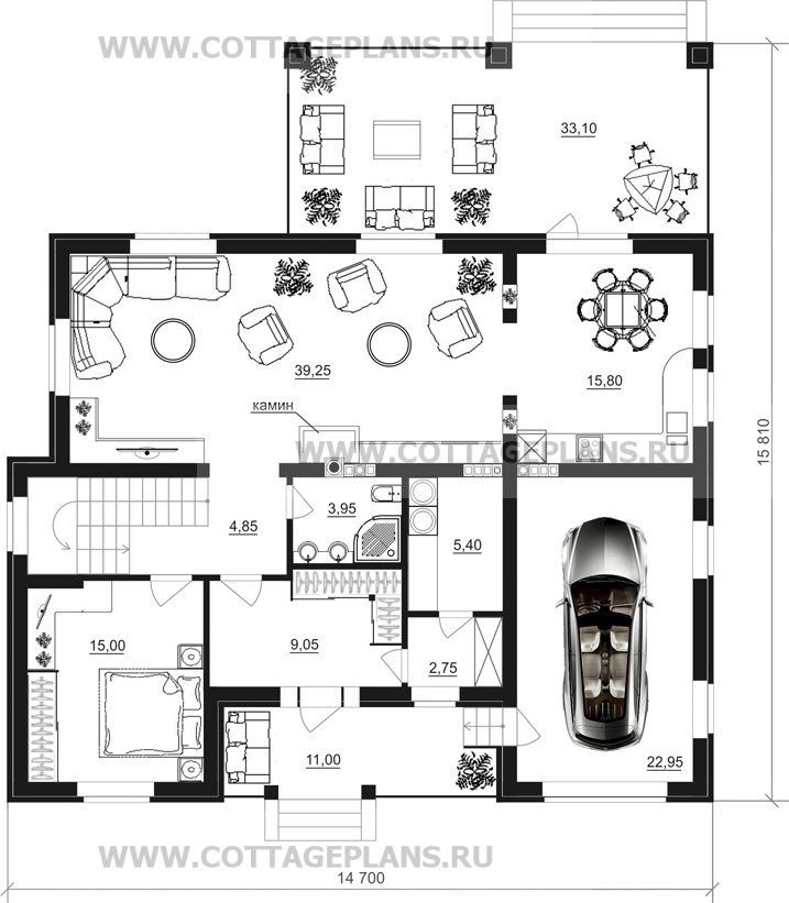 Поэтажные планы проект дома 84-01 общ. площадь 334,75 м2