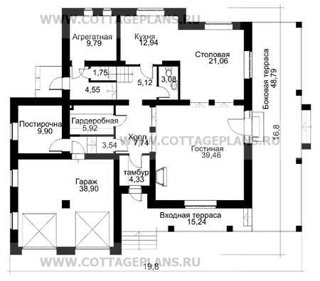 Поэтажные планы проект дома 32-59 общ. площадь 375.1м2