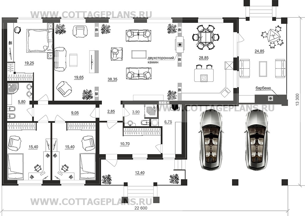 Поэтажные планы проект дома 90-58 общ. площадь 173,35м2