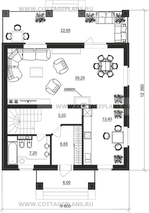 Поэтажные планы проект дома 15-59 общ. площадь 211,55 м2