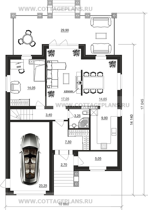 Поэтажные планы проект дома 71-65 общ. площадь 260,55 м2