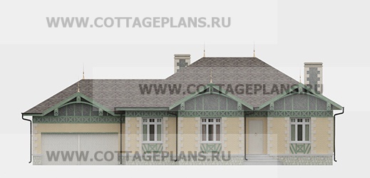 Фасады проект дома 08-24 общ. площадь 307,10 м2