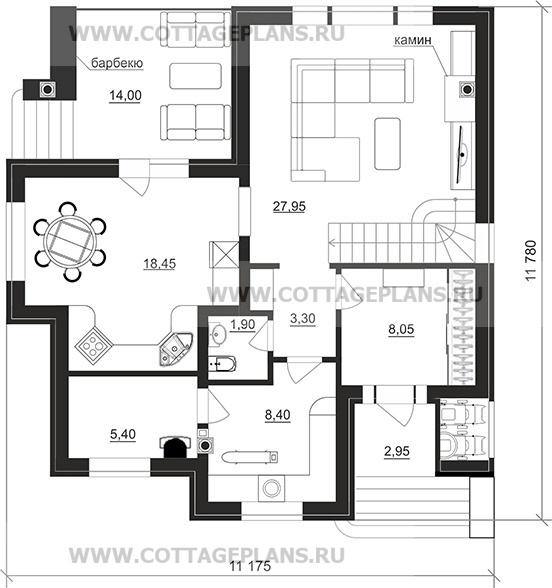Поэтажные планы проект дома 204-70 общ. площадь 137,05 м2