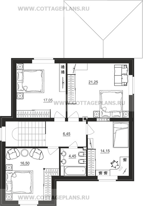 Поэтажные планы проект дома 24-50 общ. площадь 265,30 м2