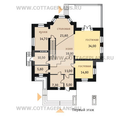 Поэтажные планы проект дома 48-76 общ. площадь 384,5 м2
