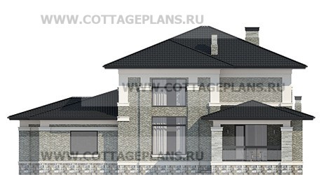 Фасады проект дома 205-33 общ. площадь 387,05 м2