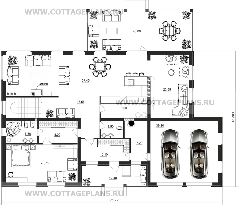 Поэтажные планы проект дома 14-31 общ. площадь 374,85 м2