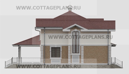 Фасады проект дома 17-51 общ. площадь 334,20 м2