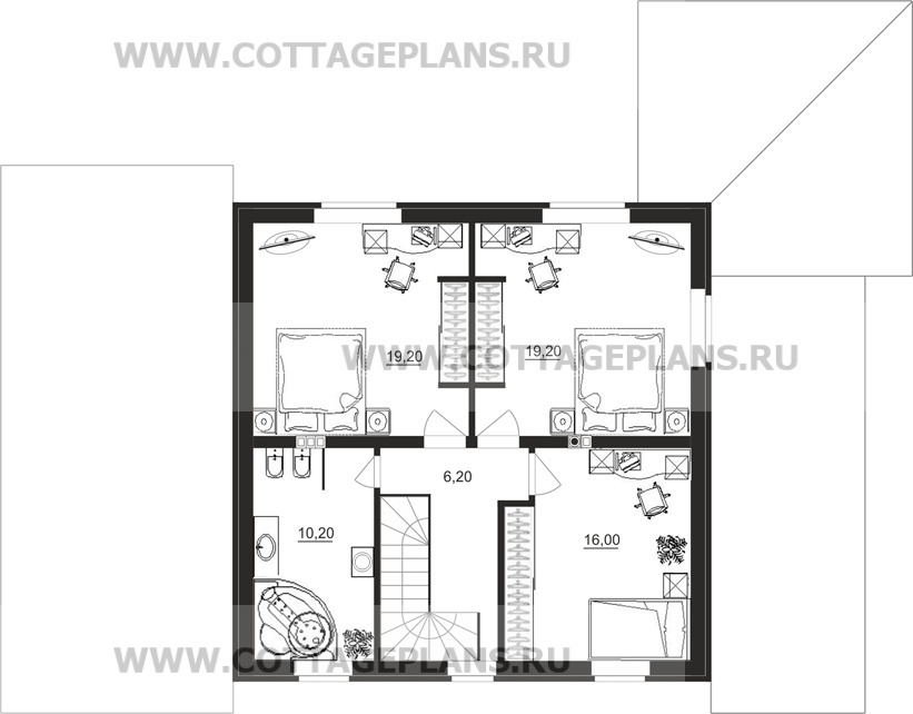 Поэтажные планы проект дома 15-73 общ. площадь 173,50 м2