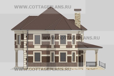 Фасады проект дома 20-83 общ. площадь 348,55 м2