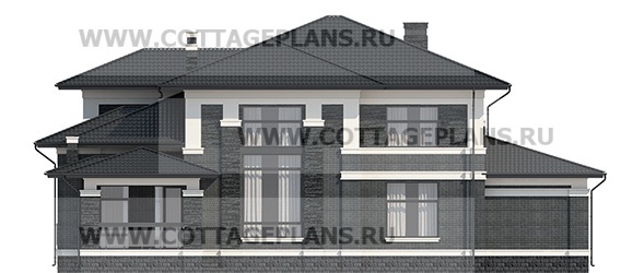 Фасады проект дома 102-86 общ. площадь 362,55 м2