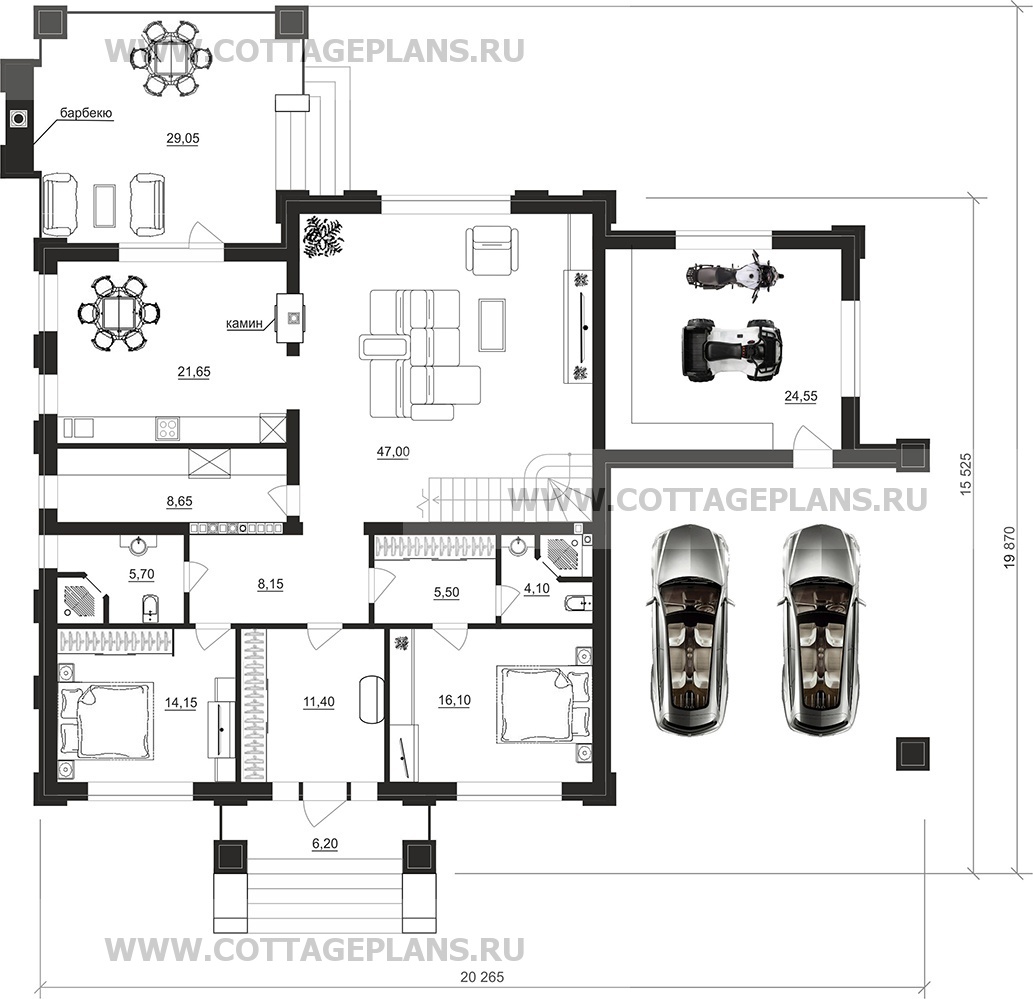 Поэтажные планы проект дома 105-34 общ. площадь 449,25 м2