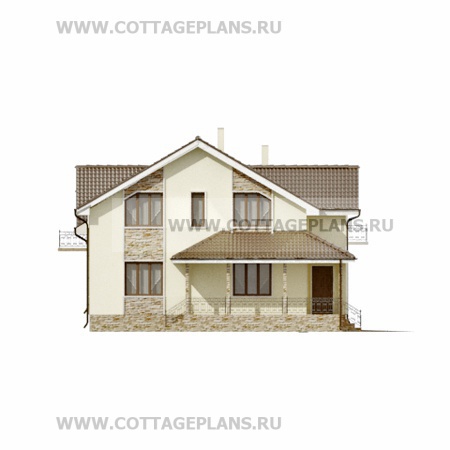 Фасады проект дома 16-73 общ. площадь 407,60 м2