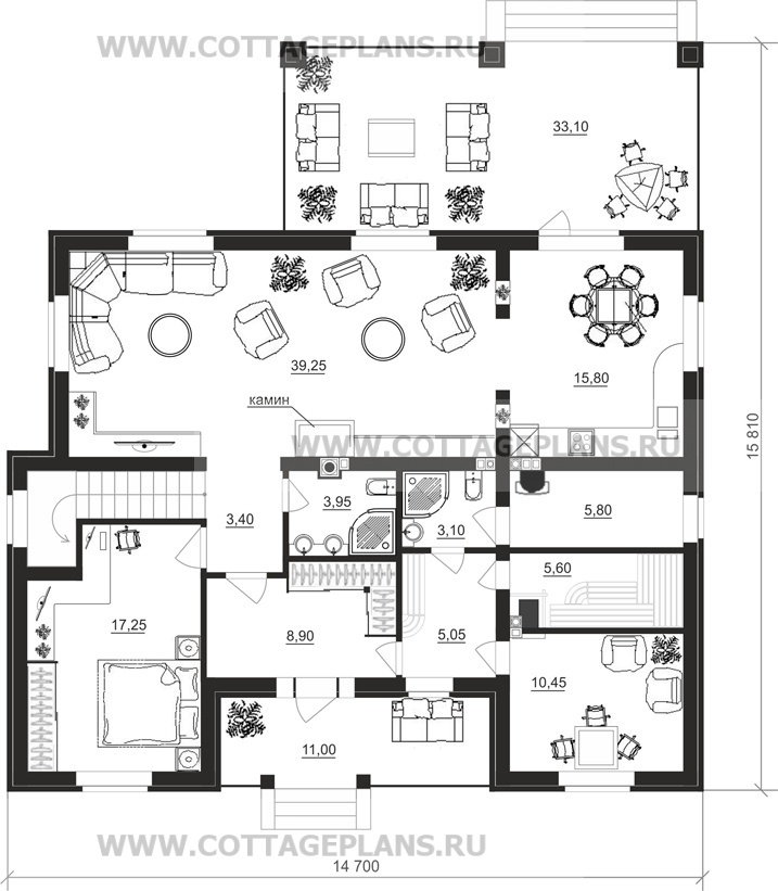 Поэтажные планы проект дома 23-53 общ. площадь 198,60 м2