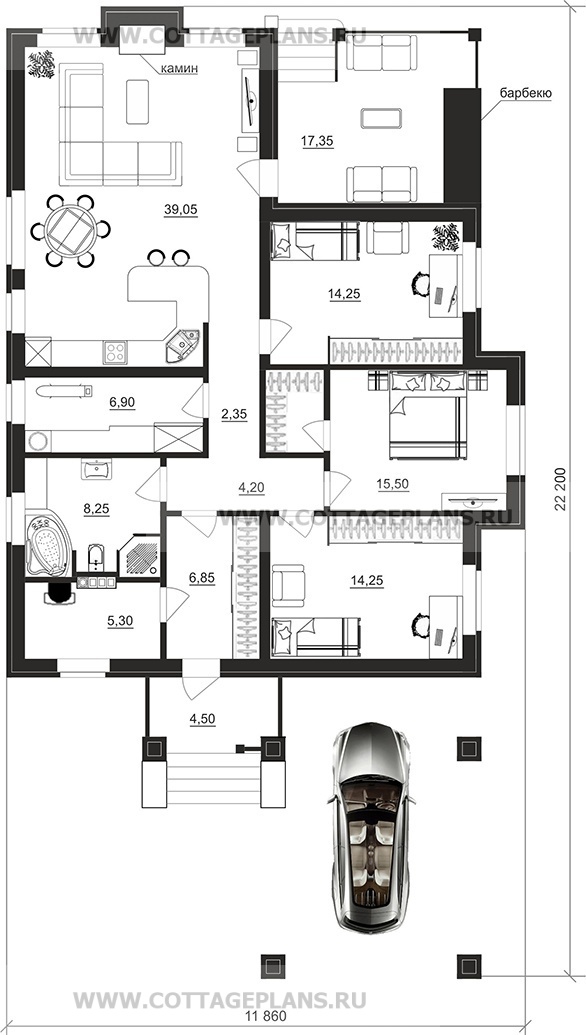 Поэтажные планы проект дома 900-22 общ. площадь 114,60 м2