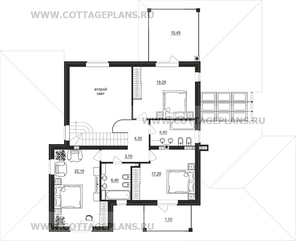 Поэтажные планы проект дома 78-46 общ. площадь 450,50 м2