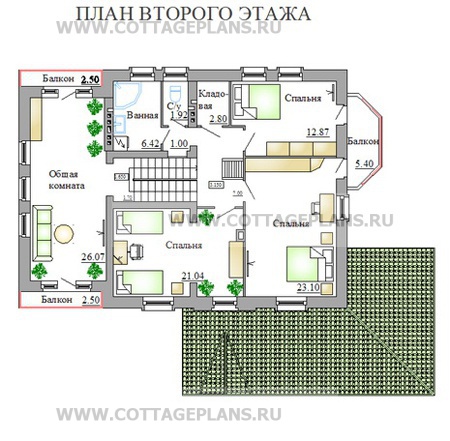 Поэтажные планы проект дома 31-05 общ. площадь 216,8м2