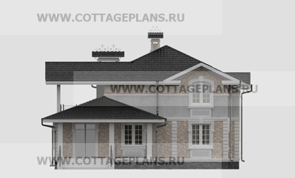 Фасады проект дома 13-56 общ. площадь 176,55 м2