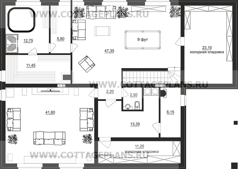Поэтажные планы проект дома 08-13 общ. площадь 318,00 м2