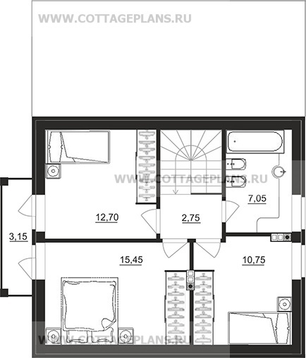 Поэтажные планы проект дома 76-98 общ. площадь 146,55 м2