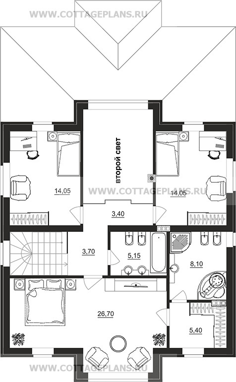 Поэтажные планы проект дома 77-28 общ. площадь 170,85 м2