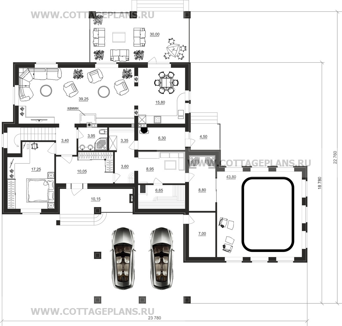 Поэтажные планы проект дома 13-17 общ. площадь 295,85 м2