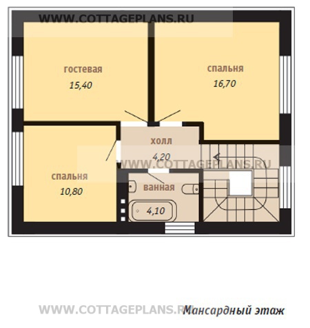 Поэтажные планы проект дома 35-68 общ. площадь 108,5 м2