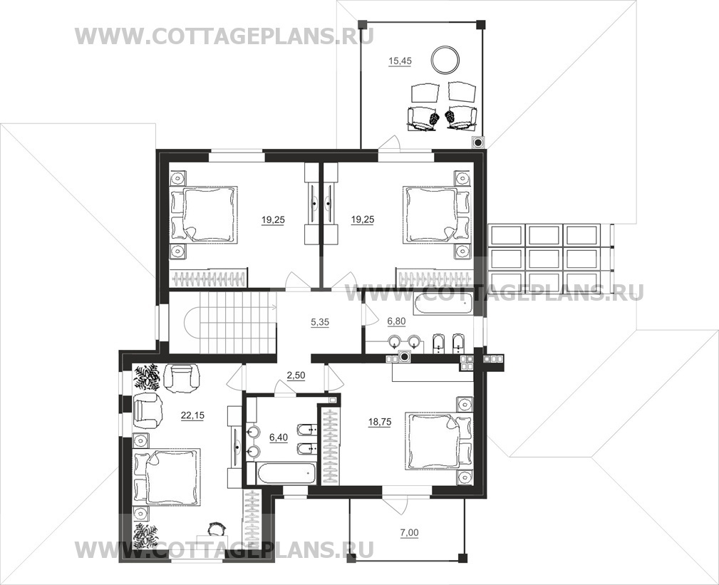 Поэтажные планы проект дома 14-62 общ. площадь 467,95 м2