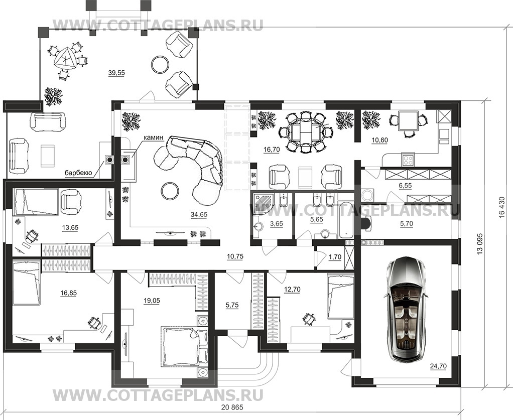 Поэтажные планы проект дома 90-22 общ. площадь 190,10 м2