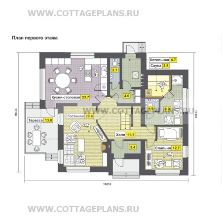 Поэтажные планы проект дома 82-74 общ. площадь 164,87 м2