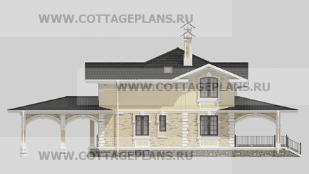 Фасады проект дома 17-60 общ. площадь 391,35 м2