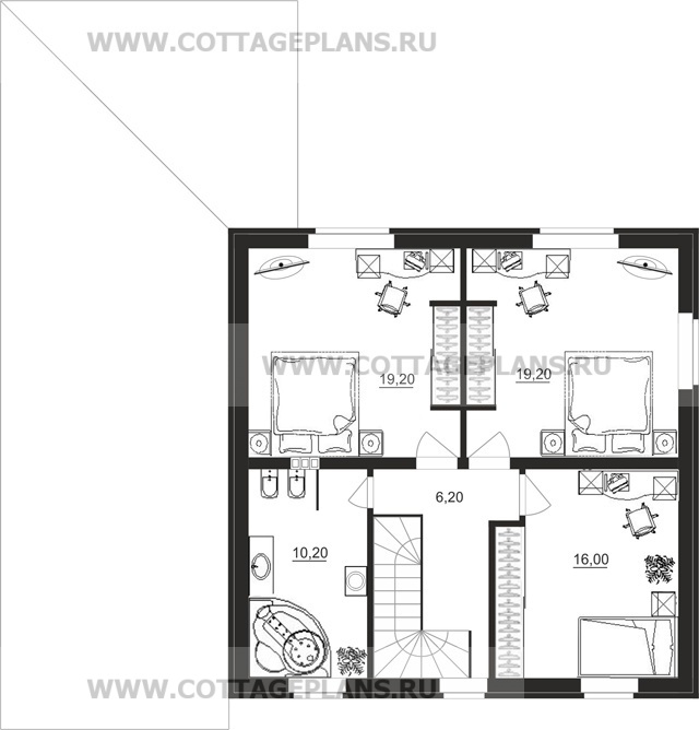 Поэтажные планы проект дома 15-73 общ. площадь 173,50 м2