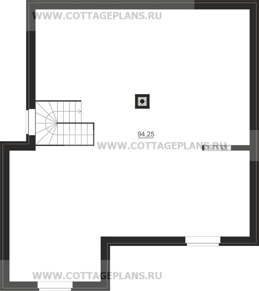 Поэтажные планы проект дома 92-14 общ. площадь 299,80 м2